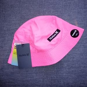 🆕Hurley | Hot Pink Little Kids Youth UPF 50 Bucket Hat / Sun Hat Unisex